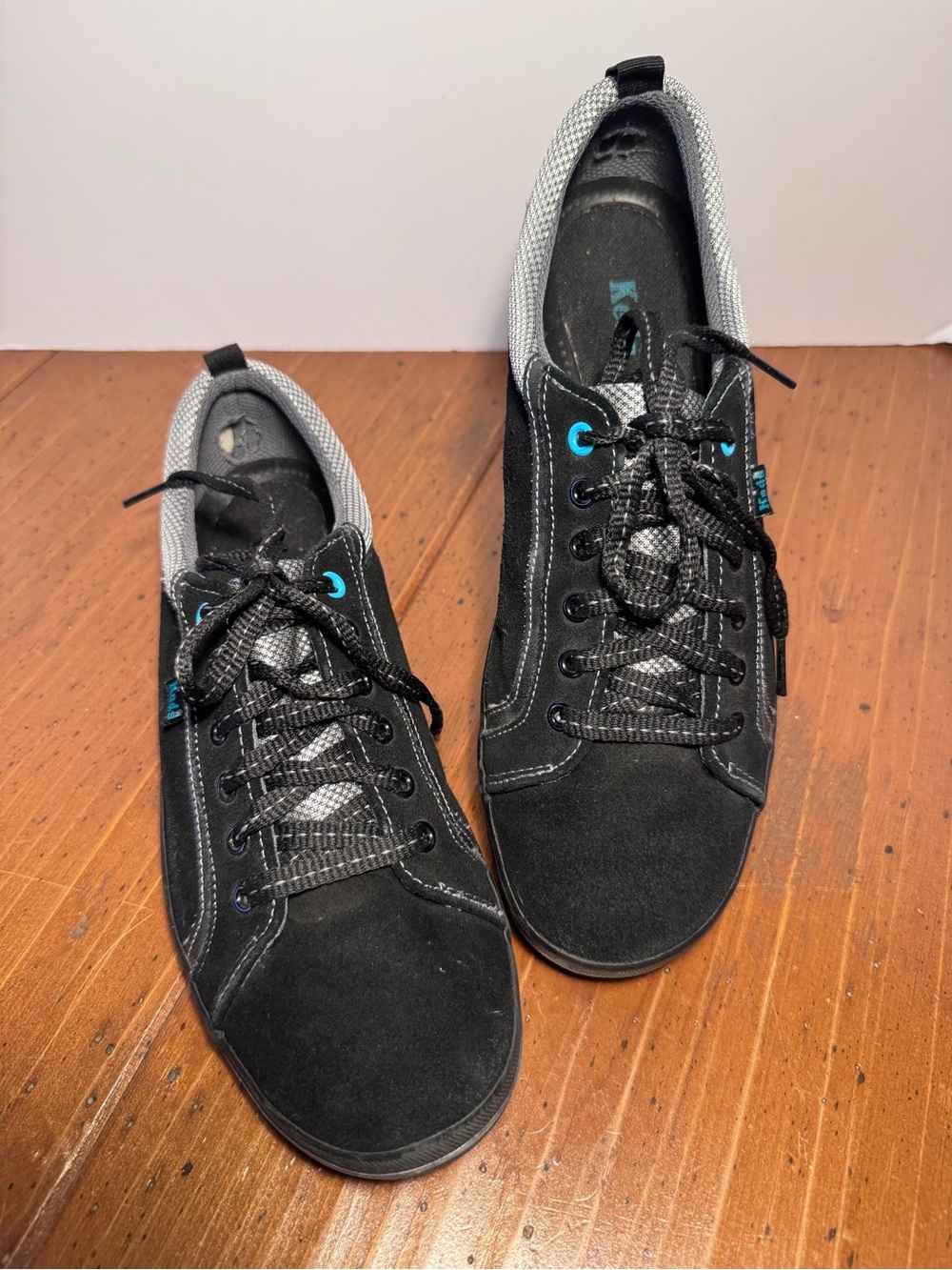 KEDS Black Suede Leather Sneakers Shoes - Women's Size 9.5 - Black